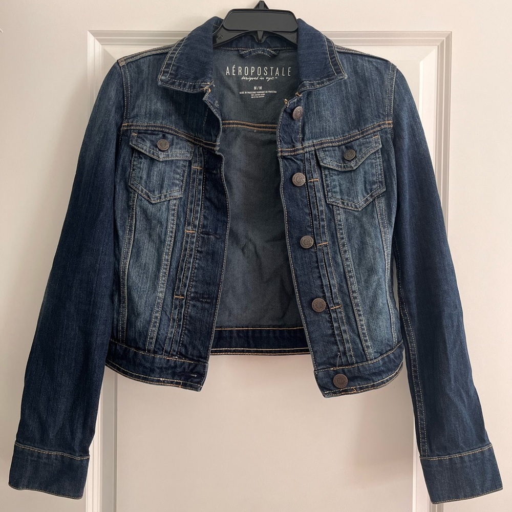 Aero Cropped Denim Jacket